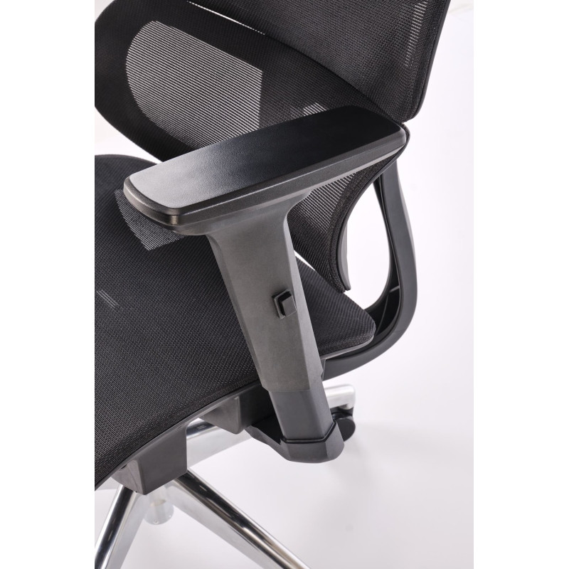 Fotel obrotowy gabinetowy CASPIX OFFICE BLACK czarny