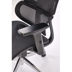 Fotel obrotowy gabinetowy CASPIX OFFICE BLACK czarny