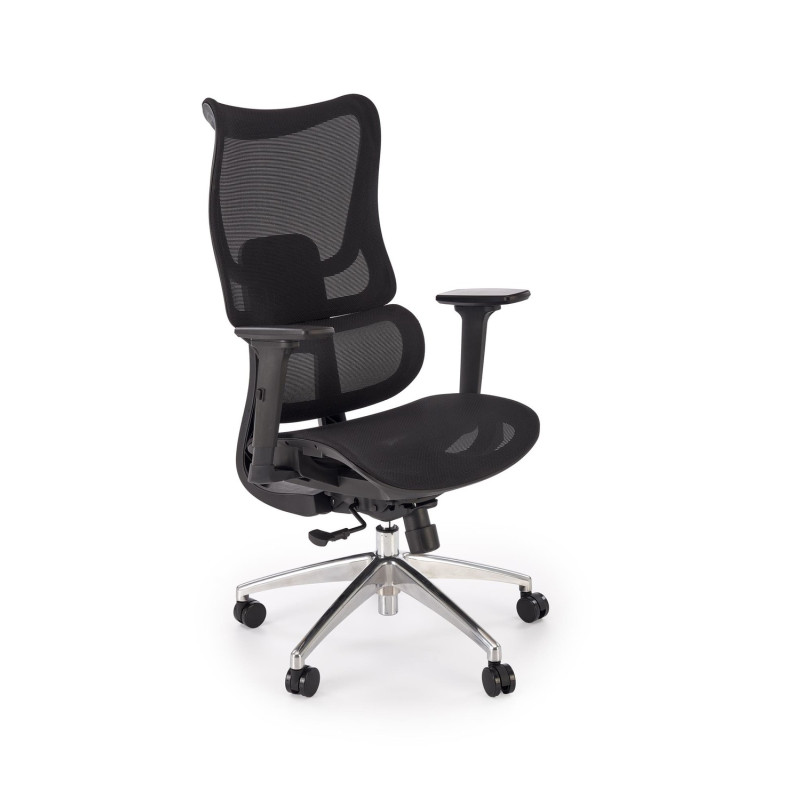 Fotel obrotowy gabinetowy CASPIX OFFICE BLACK czarny