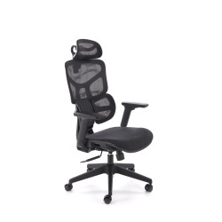 Fotel obrotowy gabinetowy MACRIX OFFICE BLACK czarny