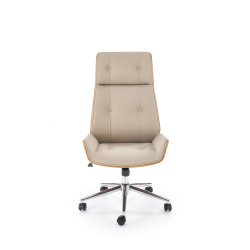 Fotel obrotowy gabinetowy WEBRIX WALNUT BEIGE orzechowy/beżowy