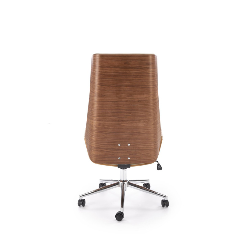 Fotel obrotowy gabinetowy WEBRIX WALNUT BEIGE orzechowy/beżowy