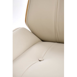 Fotel obrotowy gabinetowy WEBRIX WALNUT BEIGE orzechowy/beżowy