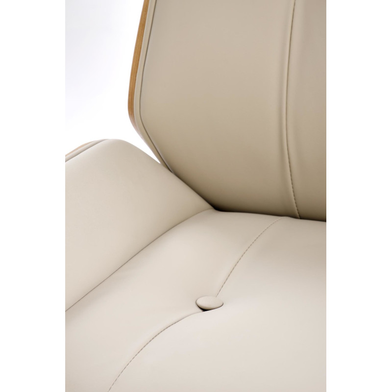 Fotel obrotowy gabinetowy WEBRIX WALNUT BEIGE orzechowy/beżowy