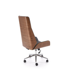 Fotel obrotowy gabinetowy WEBRIX OFFICE WALNUT BLACK orzechowy/czarny