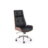 Fotel obrotowy gabinetowy WEBRIX OFFICE WALNUT BLACK orzechowy/czarny