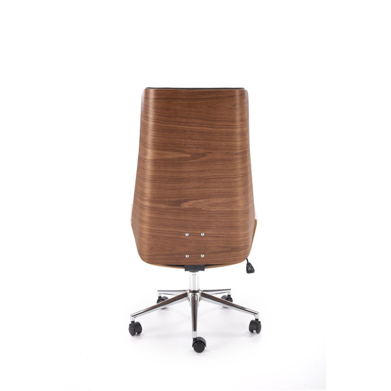 Fotel obrotowy gabinetowy WEBRIX OFFICE WALNUT BLACK orzechowy/czarny
