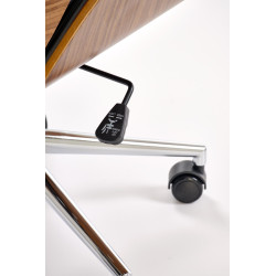 Fotel obrotowy gabinetowy WEBRIX OFFICE WALNUT BLACK orzechowy/czarny