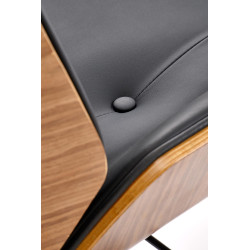 Fotel obrotowy gabinetowy WEBRIX OFFICE WALNUT BLACK orzechowy/czarny