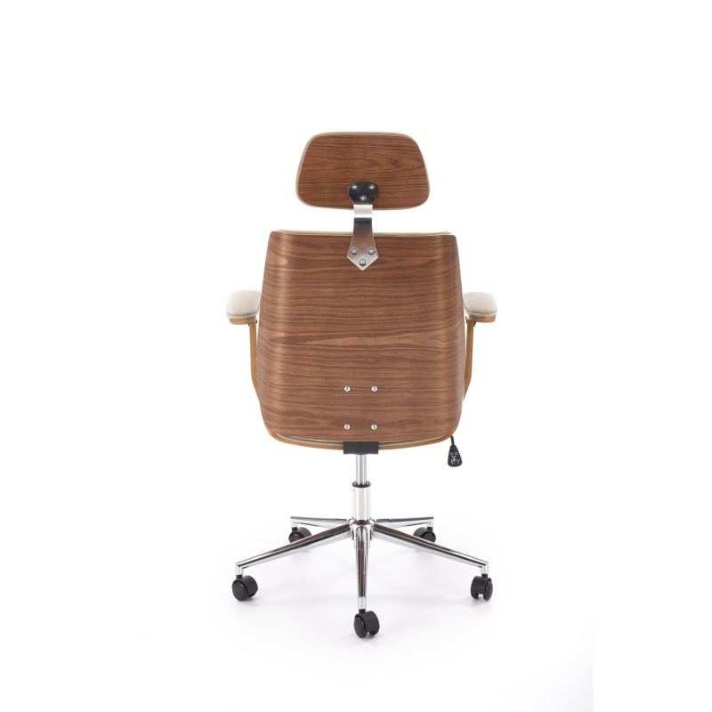 Fotel obrotowy gabinetowy TIMRIX OFFICE WALNUT BEIGE orzechowy/beżowy