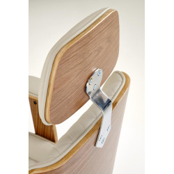 Fotel obrotowy gabinetowy TIMRIX OFFICE WALNUT BEIGE orzechowy/beżowy
