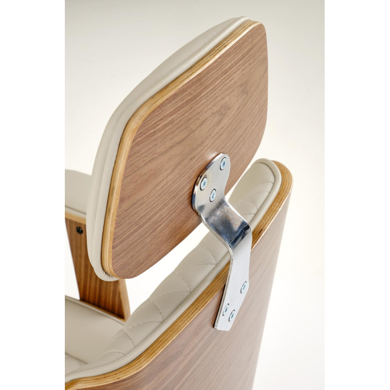 Fotel obrotowy gabinetowy TIMRIX OFFICE WALNUT BEIGE orzechowy/beżowy