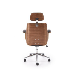 Fotel obrotowy gabinetowy TIMRIX OFFICE WALNUT BLACK orzechowy/czarny