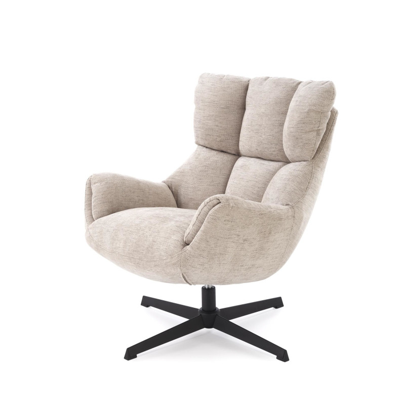 Fotel wypoczynkowy obrotowy ORINEX MODERN BEIGE beżowy