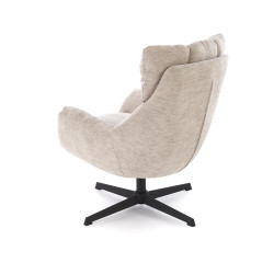 Fotel wypoczynkowy obrotowy ORINEX MODERN BEIGE beżowy