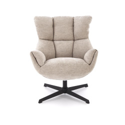 Fotel wypoczynkowy obrotowy ORINEX MODERN BEIGE beżowy