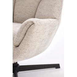 Fotel wypoczynkowy obrotowy ORINEX MODERN BEIGE beżowy
