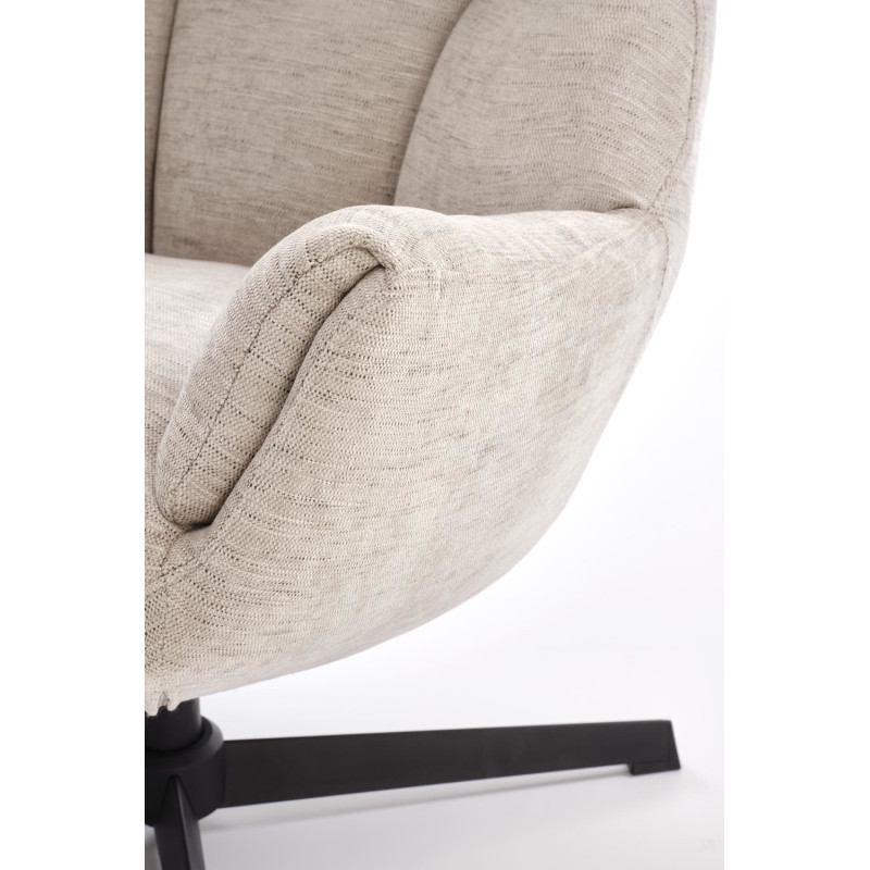 Fotel wypoczynkowy obrotowy ORINEX MODERN BEIGE beżowy