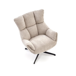 Fotel wypoczynkowy obrotowy ORINEX MODERN BEIGE beżowy