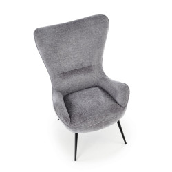Fotel wypoczynkowy JUKONIX MODERN GREY popielaty