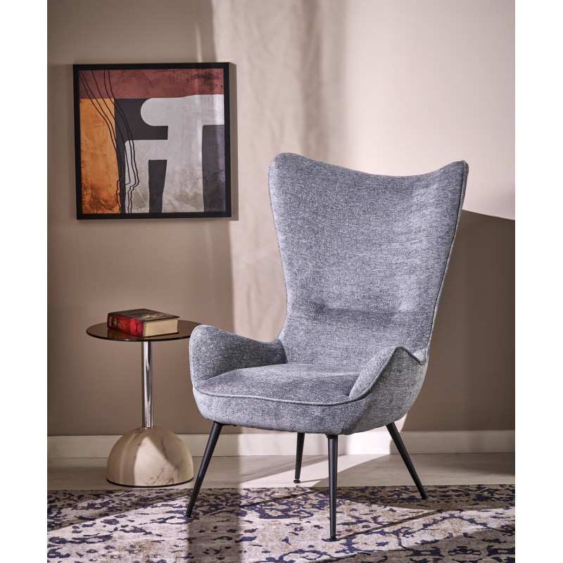 Fotel wypoczynkowy JUKONIX MODERN GREY popielaty