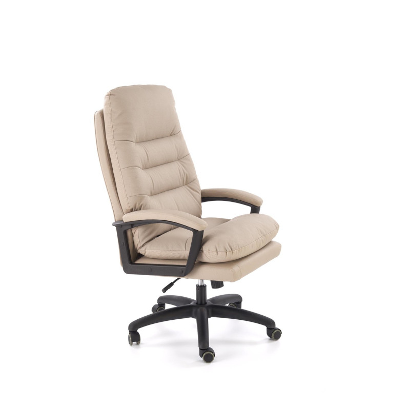 Fotel obrotowy gabinetowy HARBORIX OFFICE BEIGE beżowy