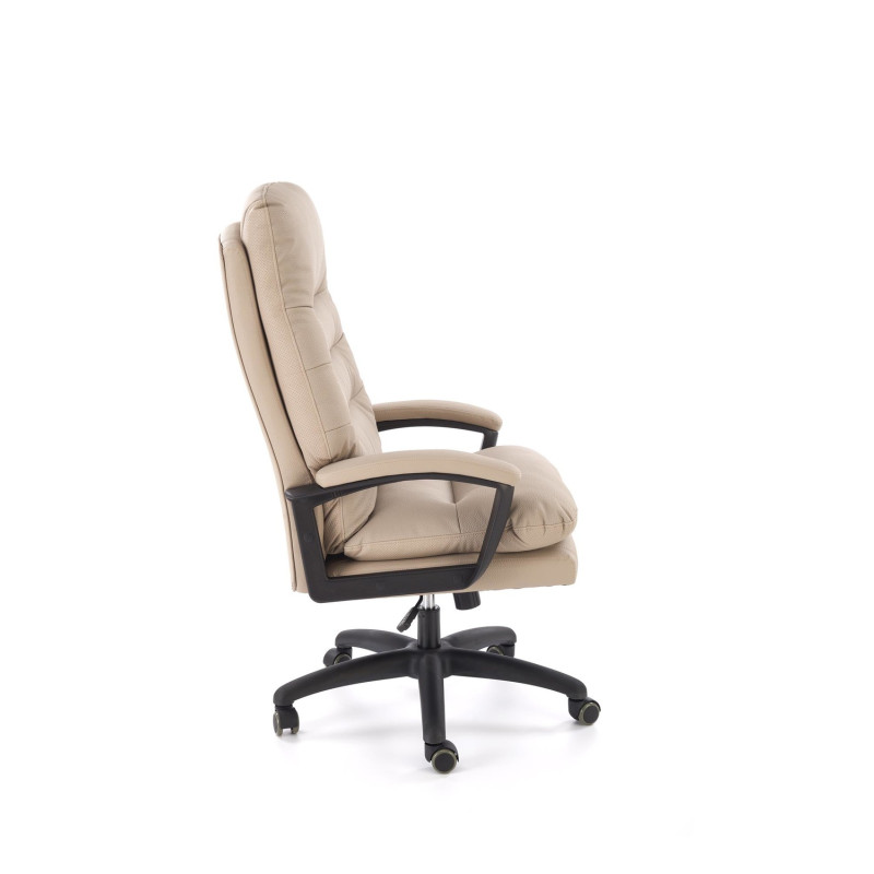 Fotel obrotowy gabinetowy HARBORIX OFFICE BEIGE beżowy
