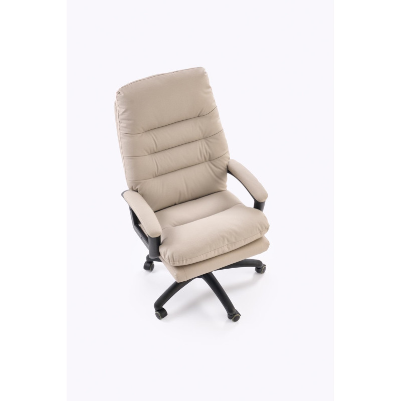 Fotel obrotowy gabinetowy HARBORIX OFFICE BEIGE beżowy