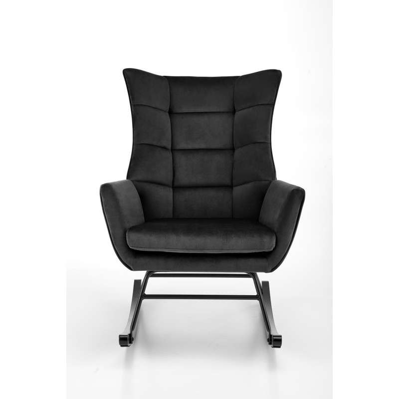 Fotel bujany BAZALTEX MODERN BLACK czarny