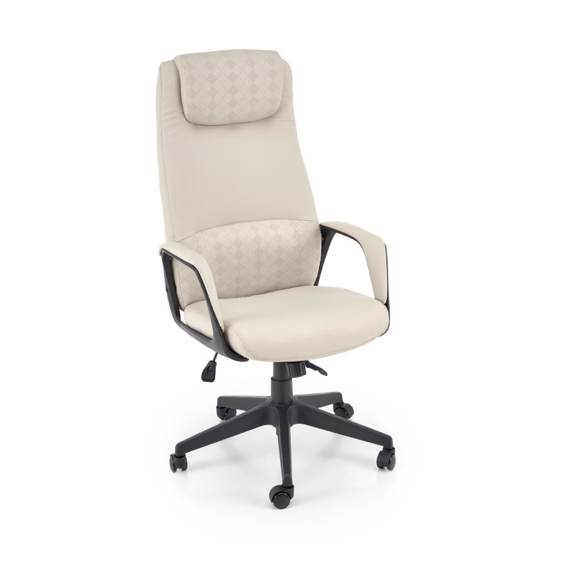 Fotel obrotowy gabinetowy RAZEN OFFICE BEIGE beżowy