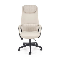 Fotel obrotowy gabinetowy RAZEN OFFICE BEIGE beżowy