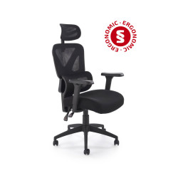 Fotel obrotowy gabinetowy ASTRONIX OFFICE BLACK czarny