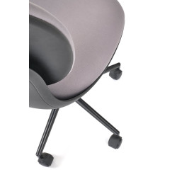 Fotel młodzieżowy obrotowy ORINOX YOUTH BLACK GREY popielaty/czarny