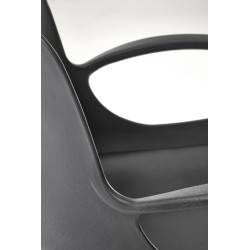 Fotel młodzieżowy obrotowy FROSTIX YOUTH BLACK czarny