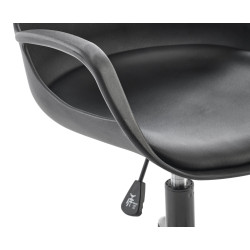 Fotel młodzieżowy obrotowy FROSTIX YOUTH BLACK czarny