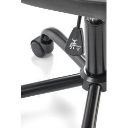 Fotel młodzieżowy obrotowy FROSTIX YOUTH BLACK czarny