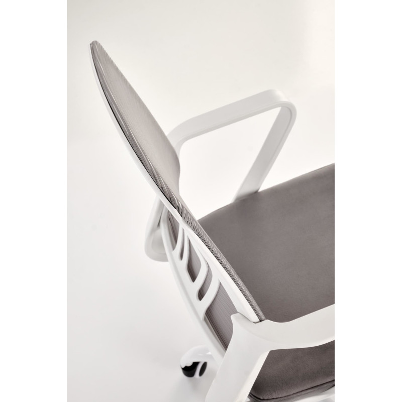 Fotel młodzieżowy obrotowy FRODEX YOUTH LIGHT GREY jasny popielaty