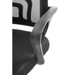 Fotel obrotowy gabinetowy GIMLEX YOUTH BLACK czarny