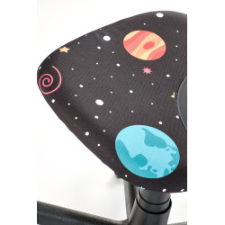 Fotel młodzieżowy obrotowy BINGOX YOUTH BLACK czarny