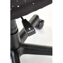 Fotel młodzieżowy obrotowy BINGOX YOUTH BLACK czarny