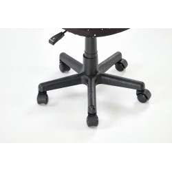 Fotel młodzieżowy obrotowy BINGOX YOUTH BLACK czarny