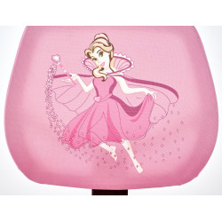 Fotel młodzieżowy/dziecięcy obrotowy BINGOX YOUTH PINK różowy