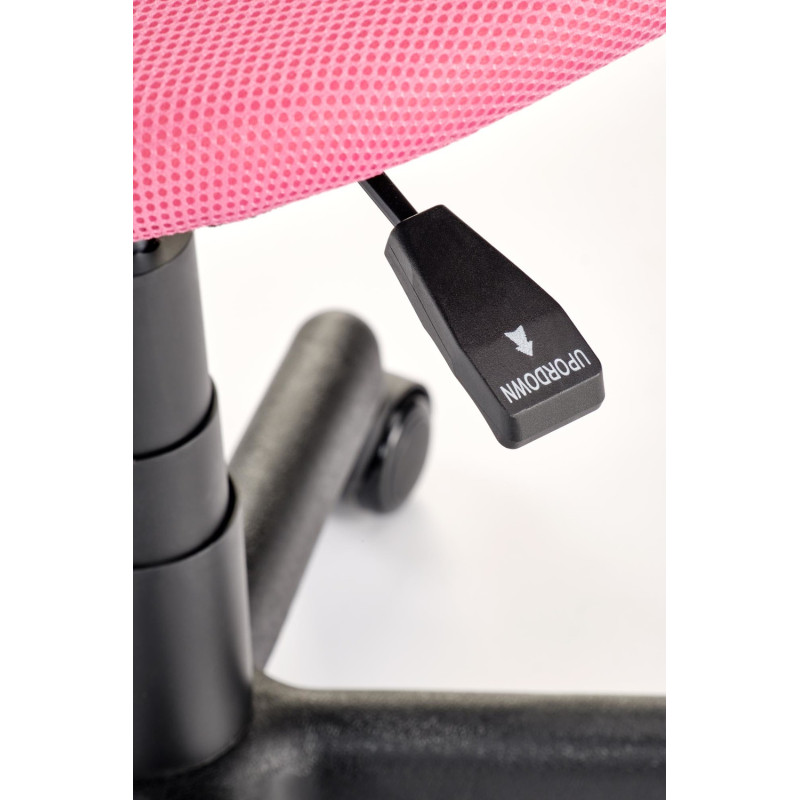 Fotel młodzieżowy/dziecięcy obrotowy BINGOX YOUTH PINK różowy