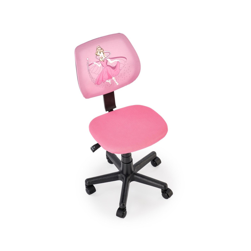 Fotel młodzieżowy/dziecięcy obrotowy BINGOX YOUTH PINK różowy