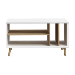 Stolik kawowy 90x60 cm Aksana CFTT5204-M992 Biały/Dąb Mauvella Meble Forte