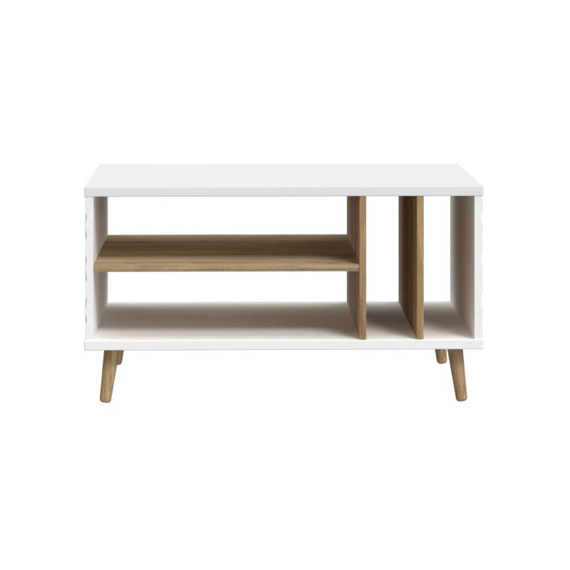 Stolik kawowy 90x60 cm Aksana CFTT5204-M992 Biały/Dąb Mauvella Meble Forte