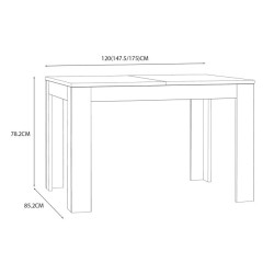 Stół rozkładany 120x85 Aksana TMST142-D108 Dąb Mauvella Meble Forte