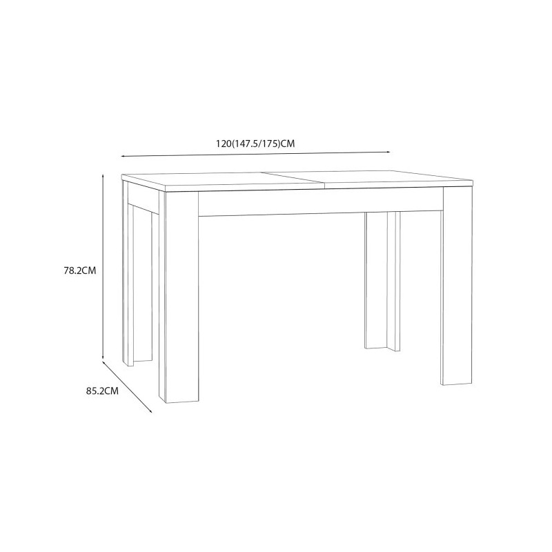 Stół rozkładany 120x85 Aksana TMST142-D108 Dąb Mauvella Meble Forte