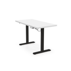 Biurko z funkcją regulacji wysokości ErgoDesk 120 biały/czarny