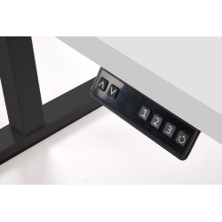 Biurko z funkcją regulacji wysokości ErgoDesk 120 biały/czarny